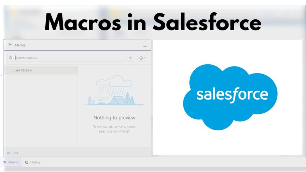 Banner-Macros in Salesforce